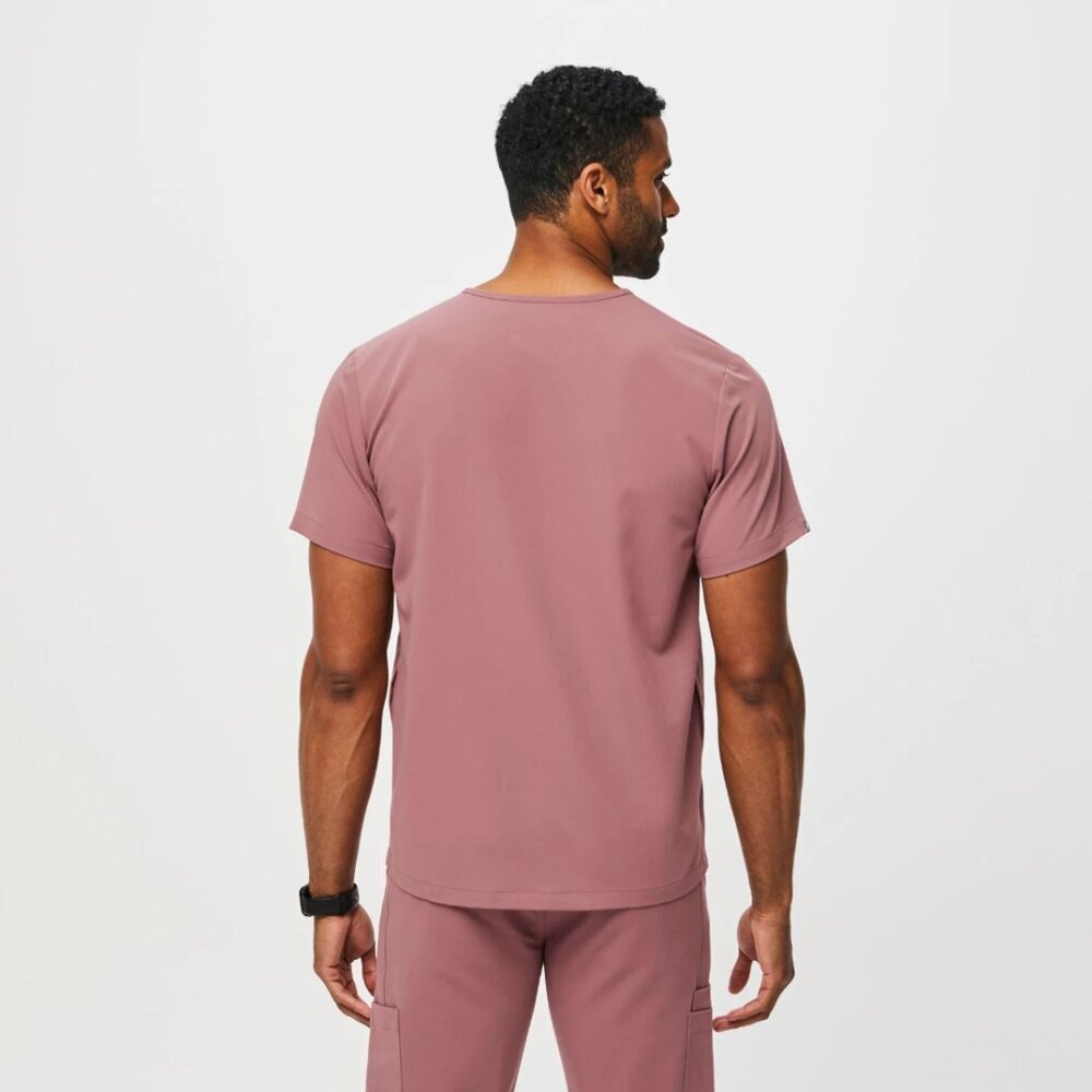 FIGS Chisec Three-Pocket Scrub Top in Limited Edition Mauve Pink #4857, XL - Picture 4 of 10